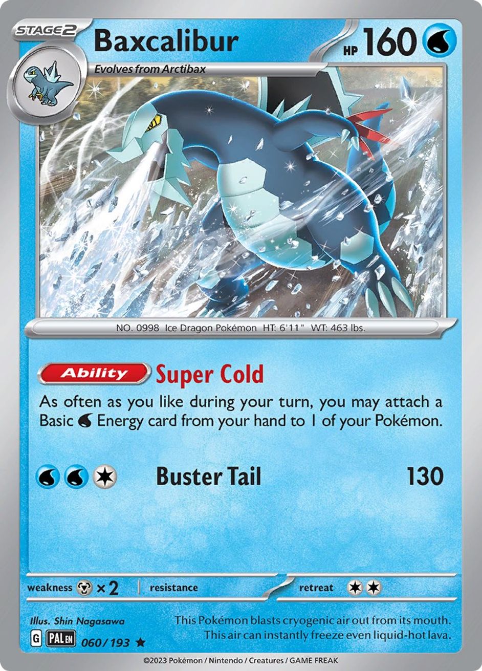 Buy Baxcalibur 060/193 Rare - Pokemon TCG SV02: Paldea Evolved