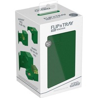 Ultimate Guard Flip n Tray 100+ XenoSkin Monocolor Green Deck Box