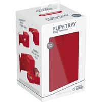 Ultimate Guard Flip n Tray 100+ XenoSkin Monocolor Red Deck Box