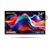 ENGLAON Frameless 24″ Full HD Android Smart 12V TV With Built-in DVD player and Chromecast