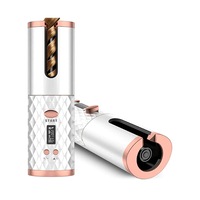 Fresh Body Portable Ceramic Auto Rotating Cordless Hair Curler - White