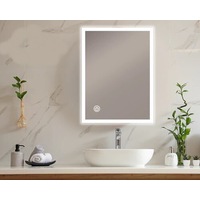 Viviendo LED Bathroom Rectangular Vanity Mirror Light Dimmable Anti-Fog Wall Mounted Touch switch Mirror Light - 70 x 100cm