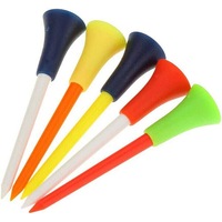 200 Plastic & Rubber Cushion Top Golf Tees 83mm - High Quality - Fast Dispatch