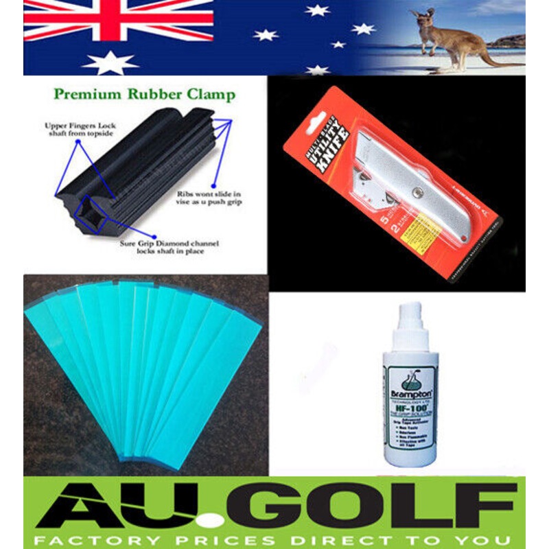 Buy GOLF REPAIR REGRIP KIT Re Grip Clamp Pro Knife Grip Tape 4