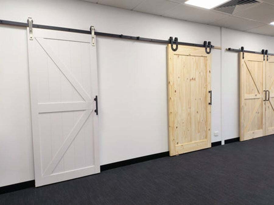 Buy White Barn DoorMiddle bar MyDeal