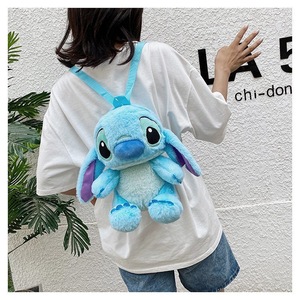30cm Stitch Plush Backpack Kawaii Plush Messenger Bag Birthday Gift For Kids Girls