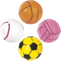 51cm Sports Baseball Football Volleyball Beach Ball Balls Inflatable Swim toy Portable Lightweight Easy Inflate