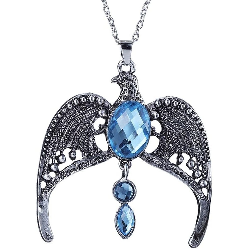 Buy Harry Potter Ravenclaw Lost Diadem Tiara Crown Horcrux Necklace Silver Pendant MyDeal