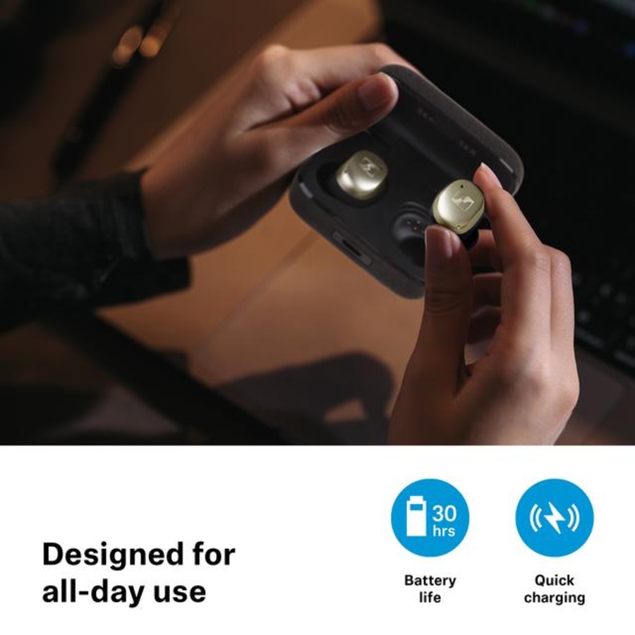 Sennheiser Momentum True Wireless 4 In-ear Headphones, White Silver