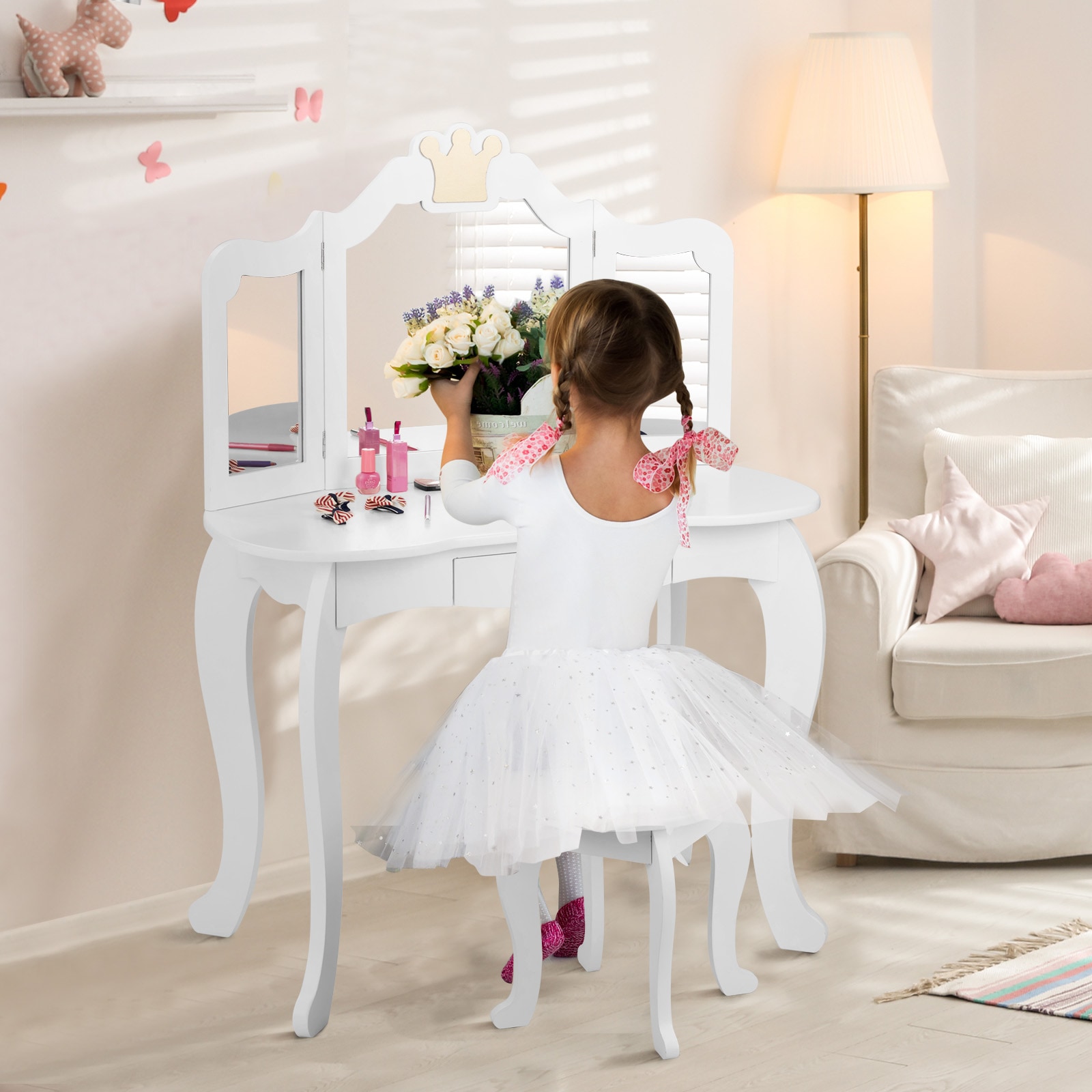 Kids dressing table chair hotsell