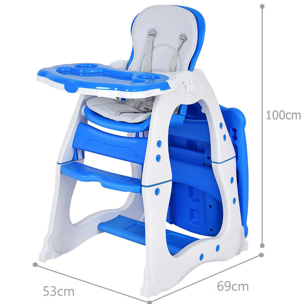 3 in 1 baby high chair 2024 convertible play table