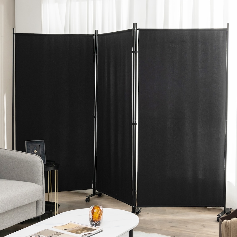 Buy Giantex 3 Panel Mobile Room Divider Foldable Privacy Screen Wall 