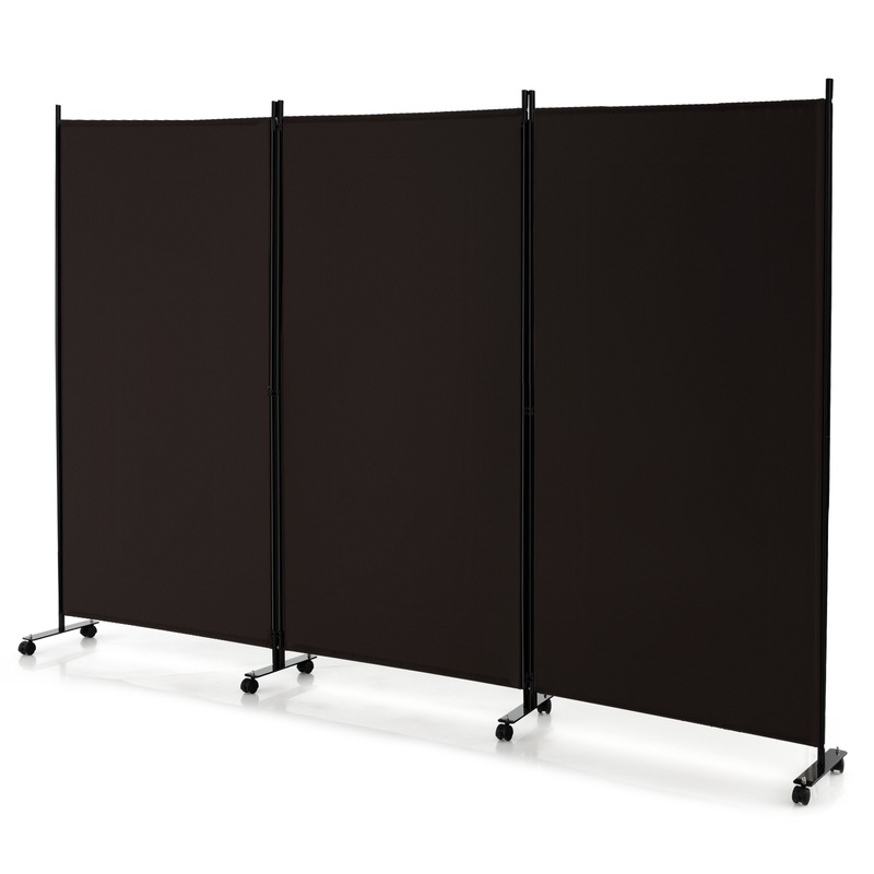 Buy Giantex 3 Panel Mobile Room Divider Foldable Privacy Screen Wall