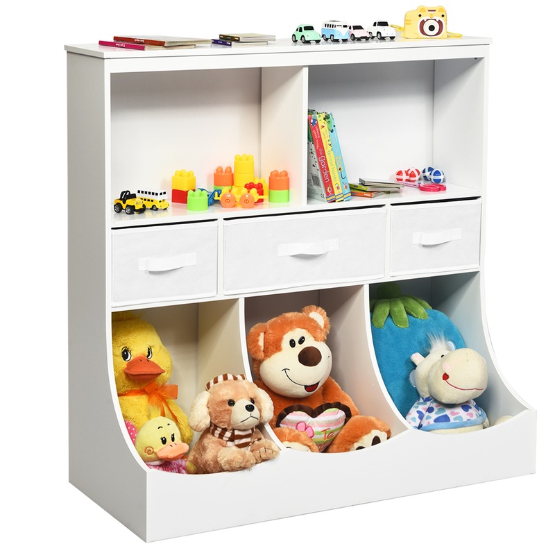 Buy Giantex 3tier Kids Toy Shelf Storage Organizer Unit 5 Bins & 3