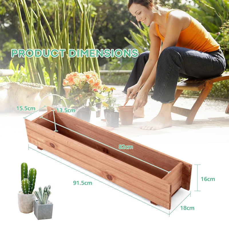 Buy Giantex Raised Garden Bed Flower Vegetable Planter Box For Garden