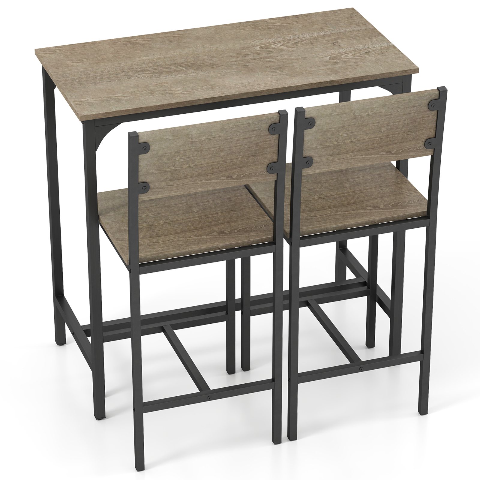 Buy Giantex 3PCS Bar Table & Chair Kitchen Pub Dining Set w/Counter ...