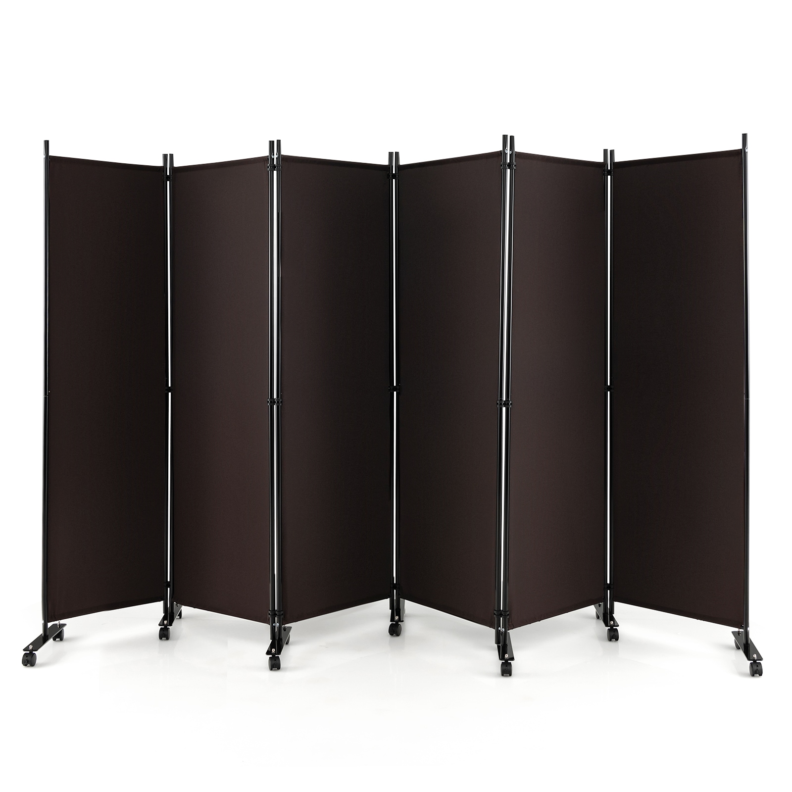 Lockable Utility Screen Panel Buy Giantex 6-Panel 1.73m Mobile Room Divider Foldable Privacy Screen w ...