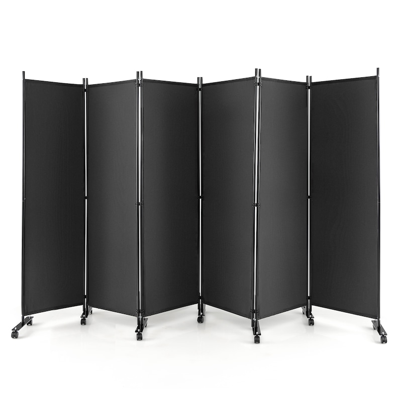 Buy Giantex 6-panel Folding Room Divider 1.73m Mobile Privacy Screen W 