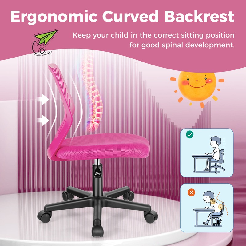 Buy Giantex Ergonomic Kids Desk Chair Children Mesh Computer Chair w ...