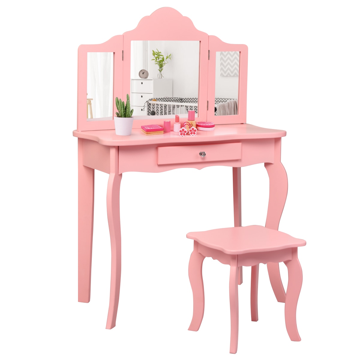 Kids dressing table online stool