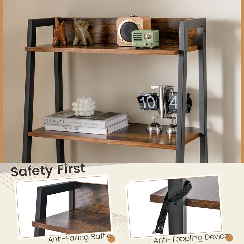 Buy Giantex Ladder Vanity Table & Stool Set Display Shelves Makeup