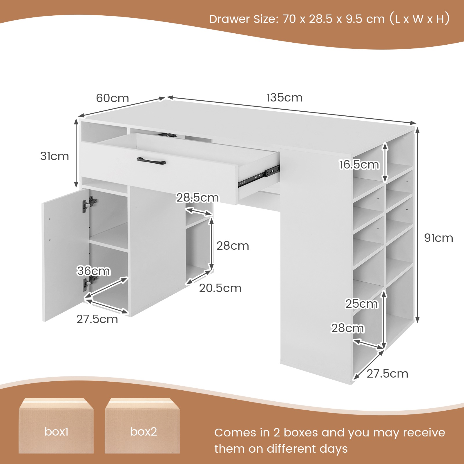 South shore artwork craft 2024 table with storage