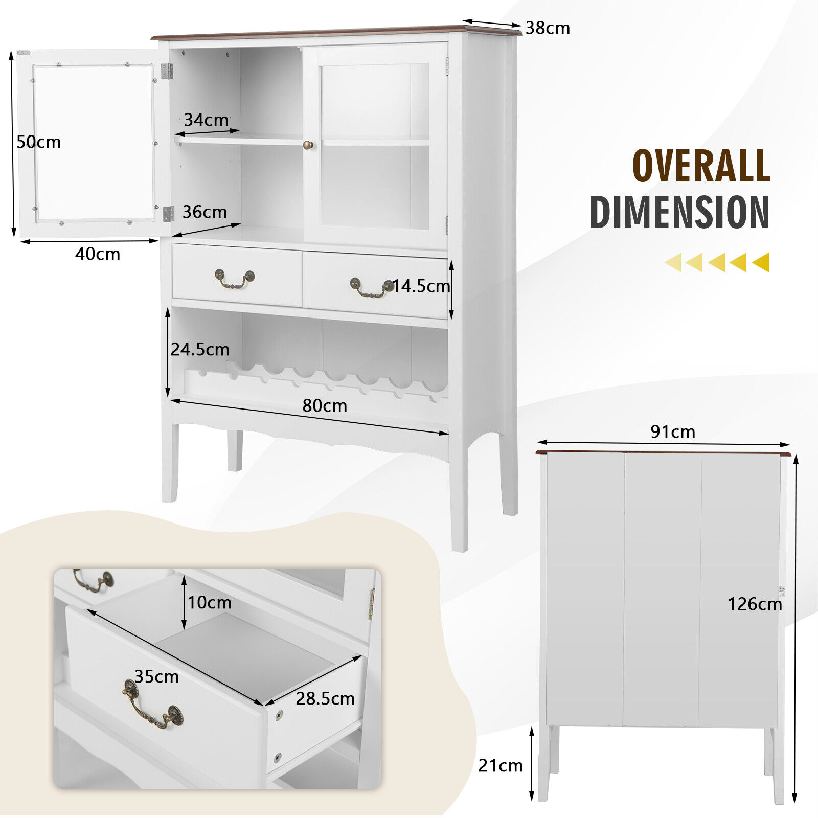 Giantex deals sideboard buffet