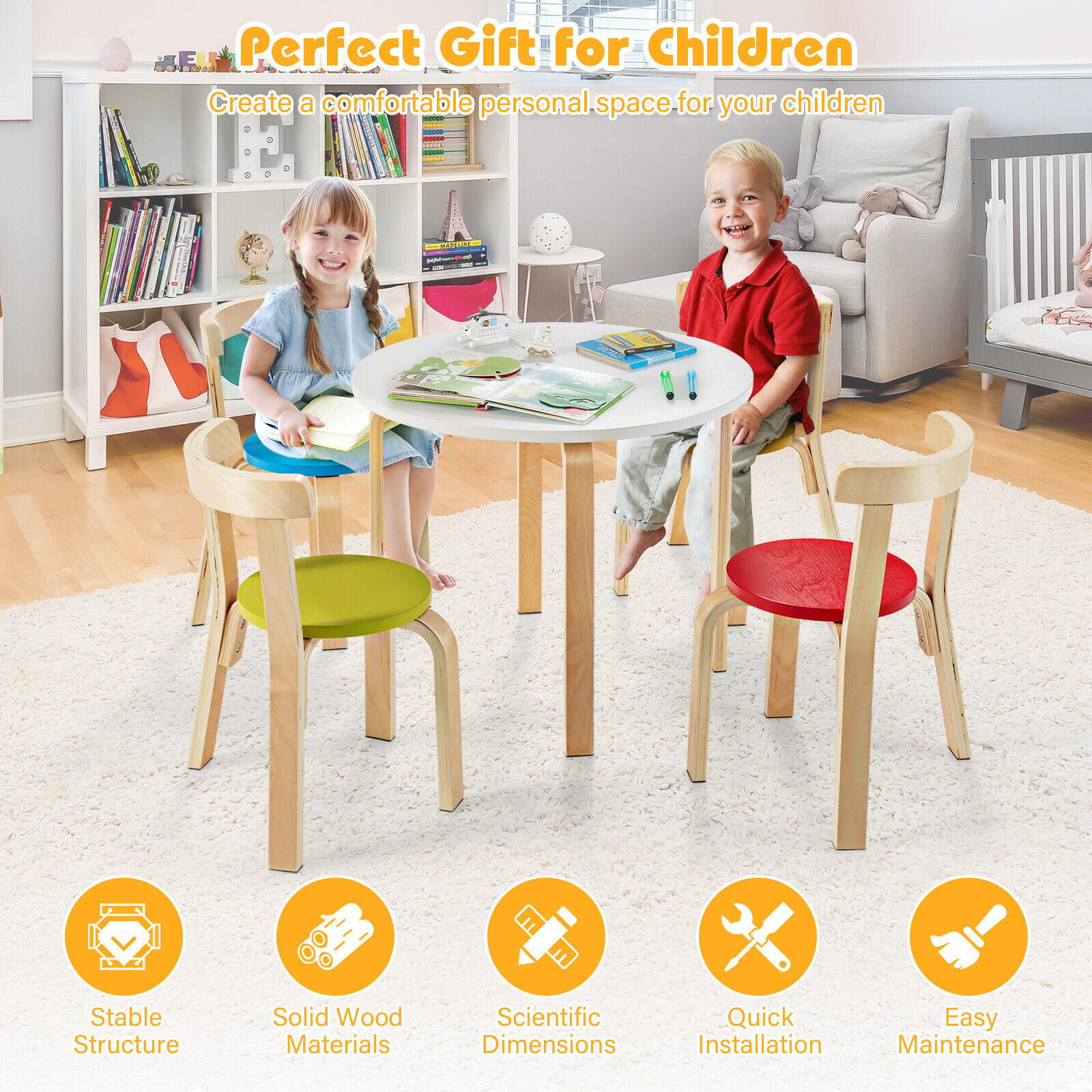 Children's 5 piece clearance table and chair set