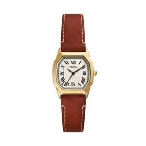 Fossil Three-Hand Brown Leather Watch ES5364