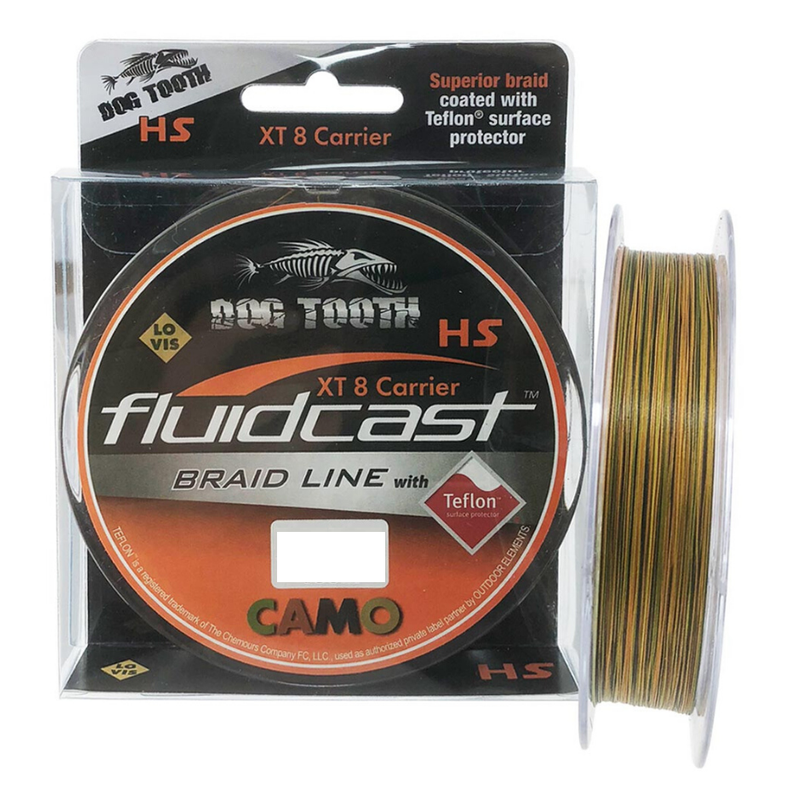 Buy Dog Tooth Fluidcast Braid X8 Reef Camo 400m Fishing Line #80lb - MyDeal
