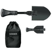 Genuine Gerber Gorge Lightweight Folding Shovel With Bag Outdoor Hammer