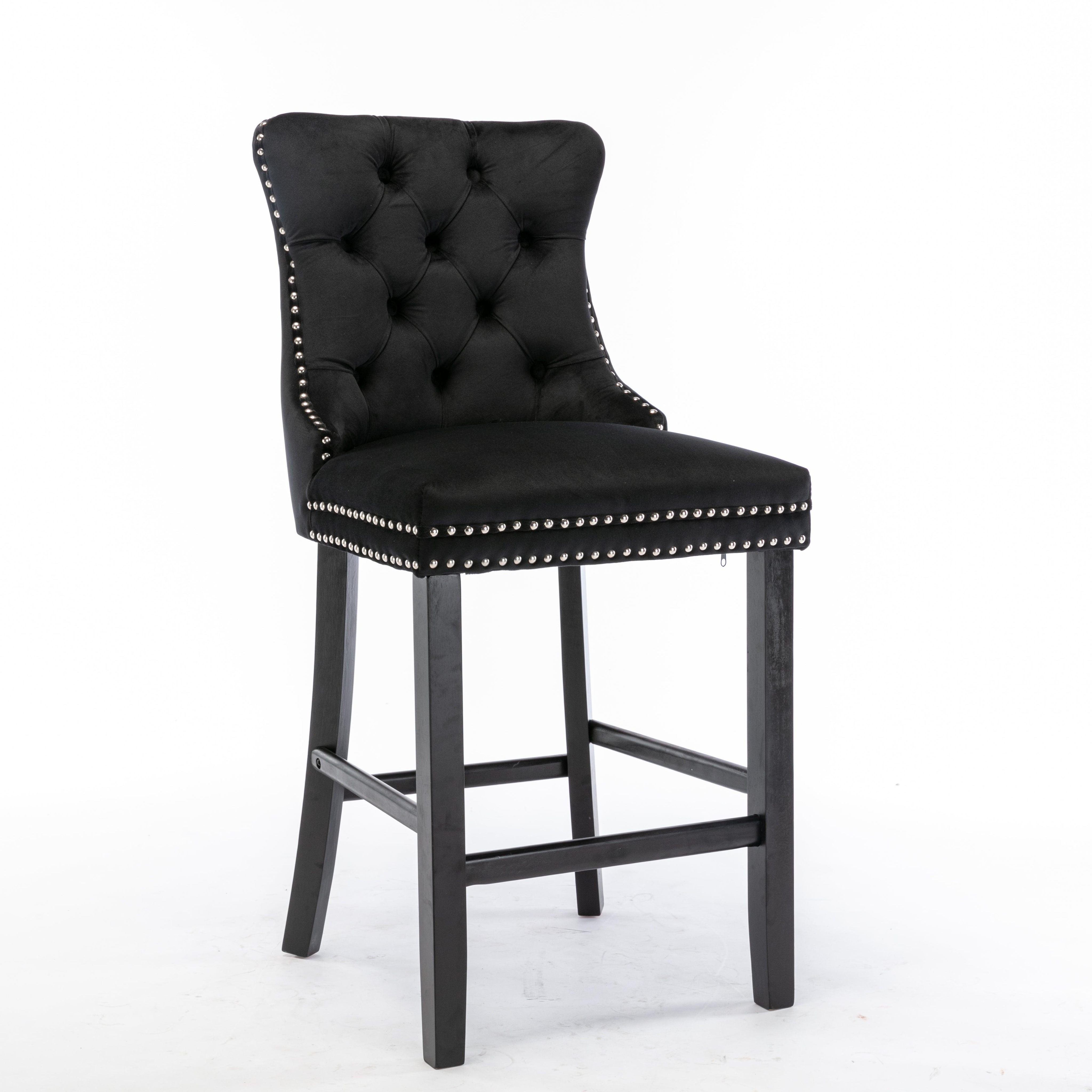 Siena black deals bar stool