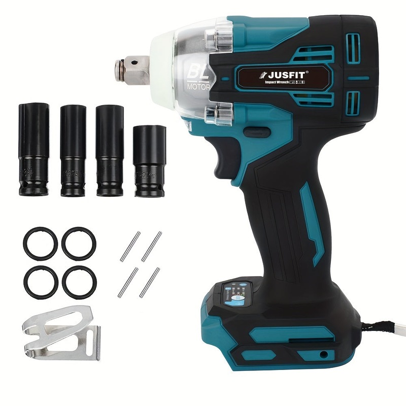 Buy 1/ 2" Brushless Impact Wrench Driver Rattle Gun Socket Set For