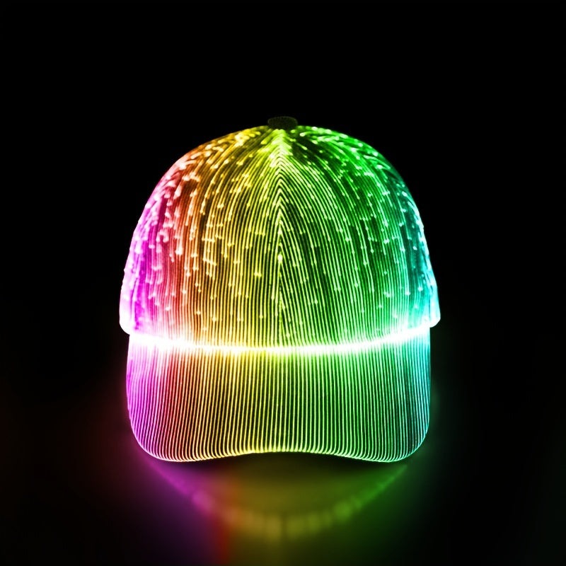 Buy 1pc Light Up Cap Glowing Cap, For Party Festival Glowing Hat Light