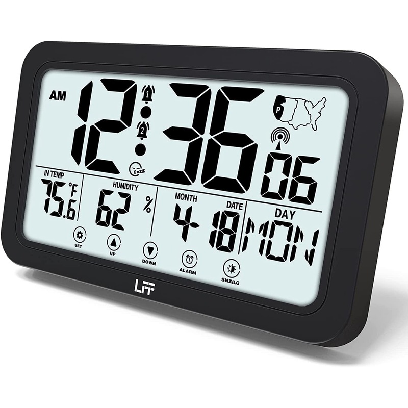 Buy Atomic Clock with Backlight, Atomic Alarm Clock with Indoor