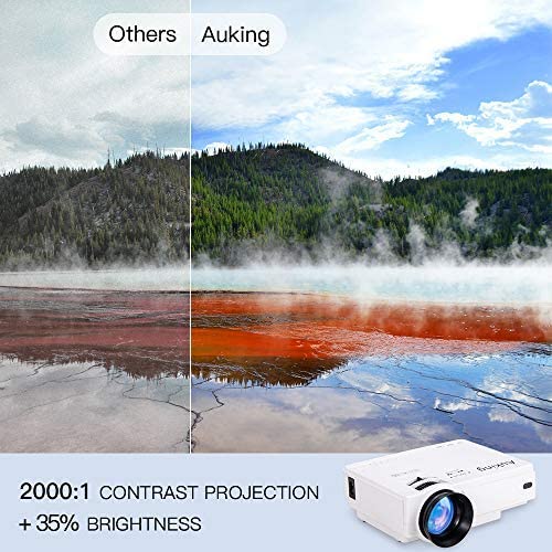 Mini Projector hotsell 2022 Upgraded Portable Video-Projector,55000 Hours Multime