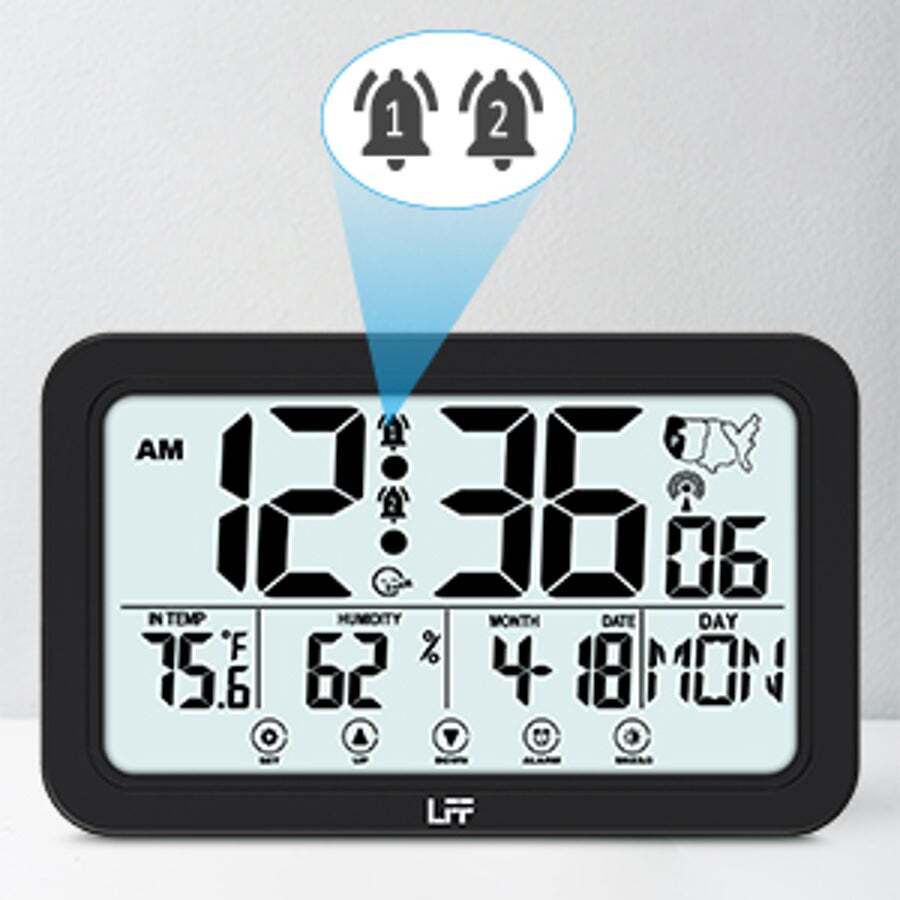 Buy Atomic Clock with Backlight, Atomic Alarm Clock with Indoor