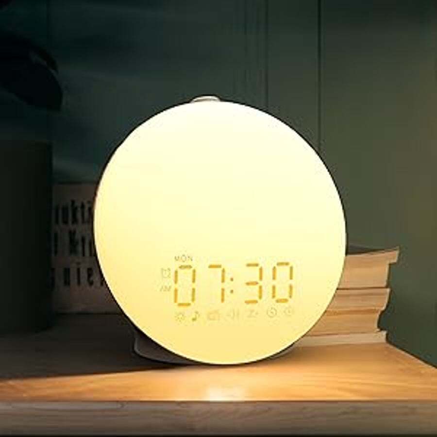 Buy Chimiage Aurora Light, Wake up Light Sunrise Simulation Alarm Clock ...