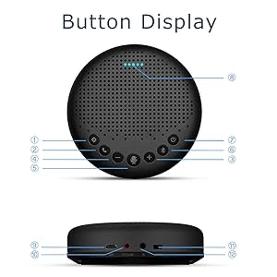 Best Daisy Chain Bluetooth Speakers Buy EMEET Bluetooth Speakerphone – EMEET Luna Conference Speaker, W