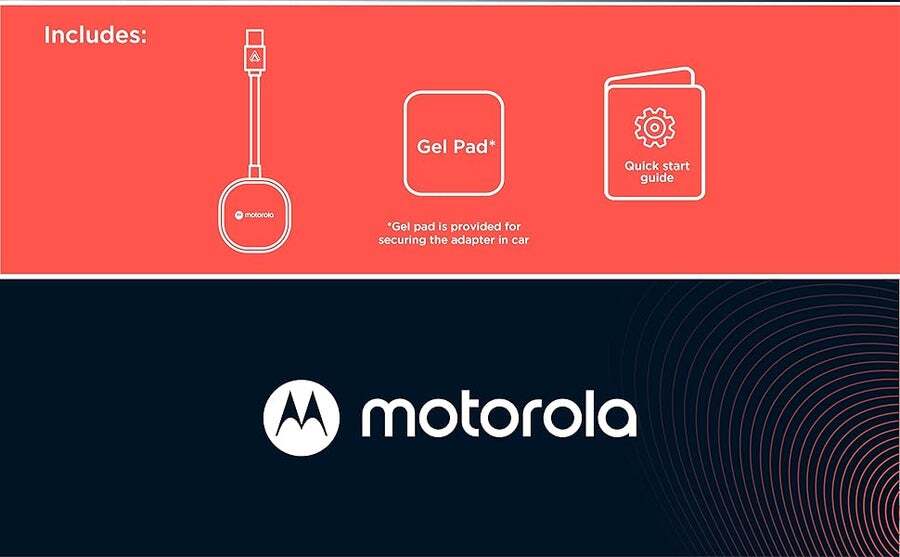 Buy Motorola MA1 Wireless Android Auto Car Adapter - Instant Connection  from Smartphone to Car Screen with Easy Setup - Direct Plug-In USB Adapter  - Secure Gel Pad Included - MyDeal