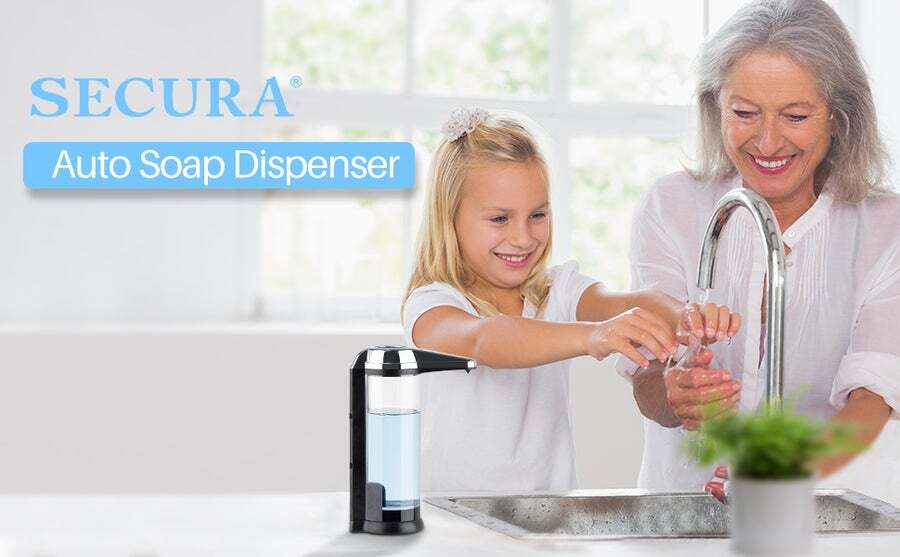 Secura 17oz Automatic Liquid Soap Dispenser, Touchless Battery Operated  Hand Soap Dispenser with Adjustable Soap Dispensing Volume Control Dial