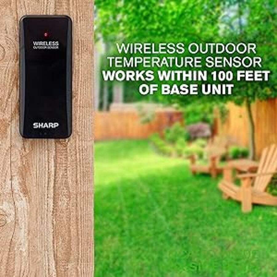 Buy SHARP Atomic Clock - Never Needs Setting! –Easy to Read Numbers ...