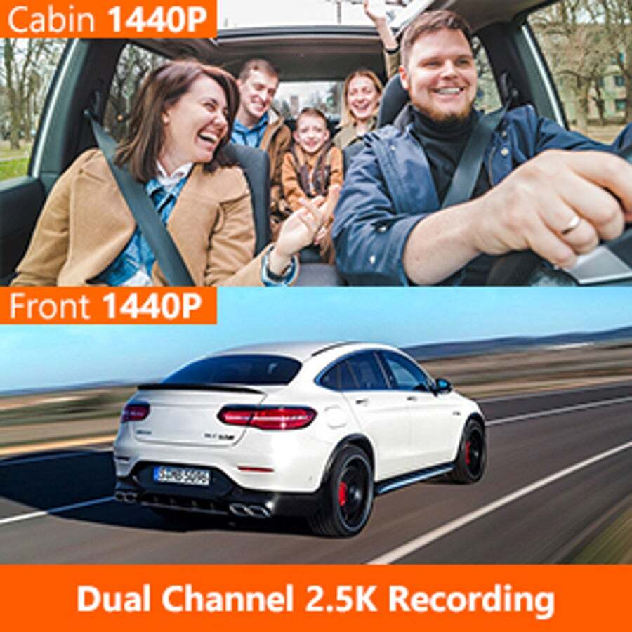 Buy Vantrue N2S 4K Dash Cam with GPS, Front and inside Dual 2.5K 1440P