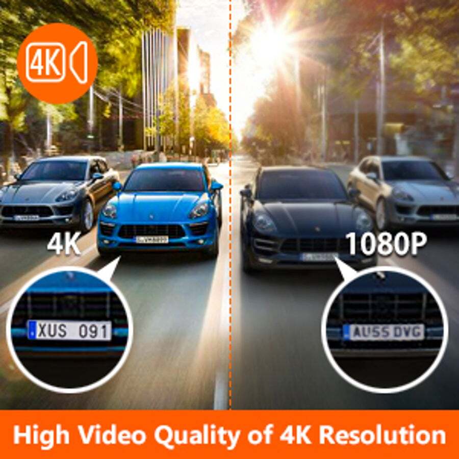 Buy Vantrue N2S 4K Dash Cam with GPS, Front and inside Dual 2.5K 1440P