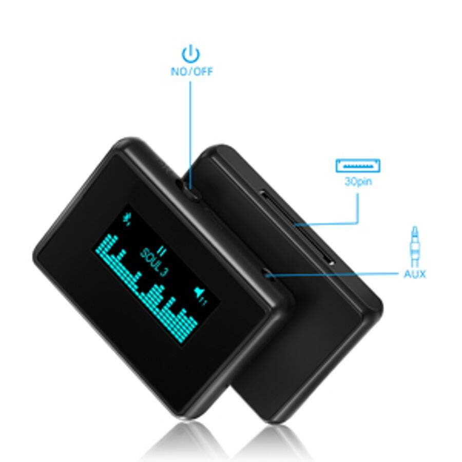 ZIOCOM Aux Bluetooth Adapter Auto – Bluetooth 5.2 Mit Mikrofon Für Musik & Freisprechanrufe