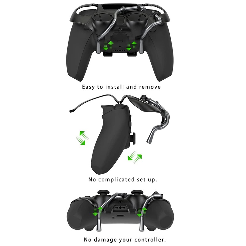 Palettes Mécaniques EXknight Pour Manette PS5 - Boutons Arrière Leverback - Noir