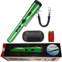 ForDoc Pinpoint Metal Detector Pinpointer Waterproof Design for Adults and Kids Green with Belt Holster