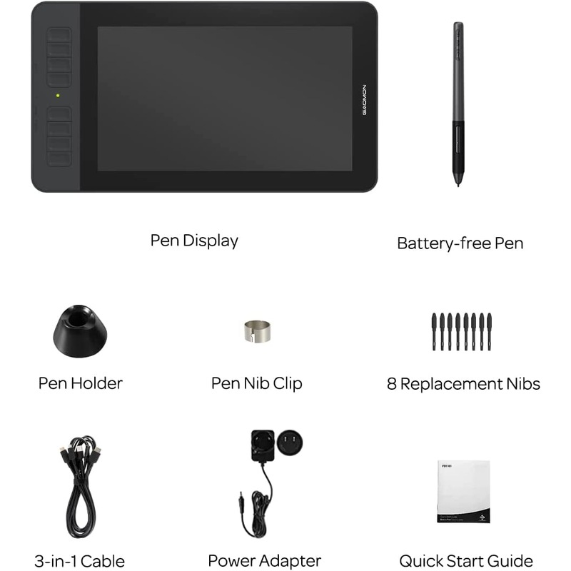 Buy GAOMON PD1161 11.6 Inches HD IPS Tilt Support Graphics Drawing Pen ...