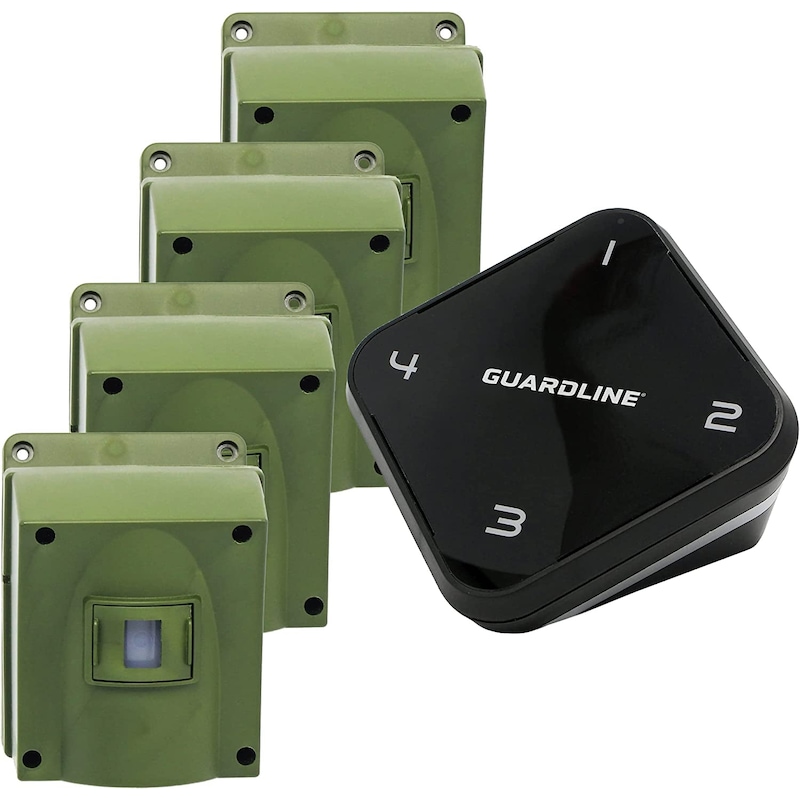 Buy Guardline 1320 Foot Range Wireless Driveway Alarm [4 Motion ...