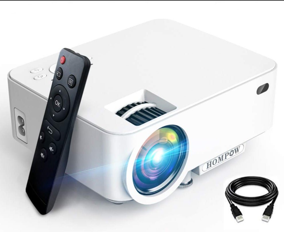 Hompow Mini Projector 5500L Movie 